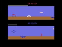 une photo d'Ã©cran de MotoRodeo sur Atari 2600